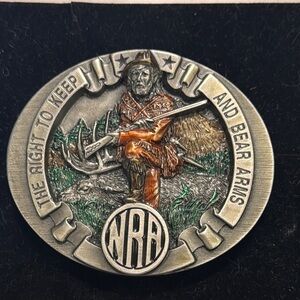 NRA Vintage Belt Buckle - Brass Collector’s Edition 2nd Amendment